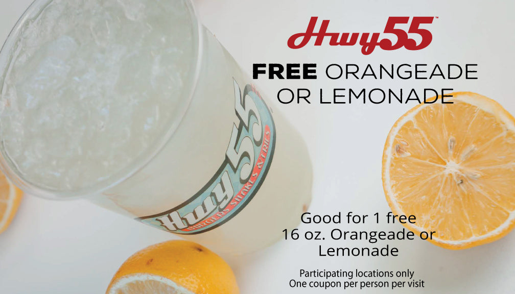 Free Orangeade or Lemonade Card (Pack of 100)